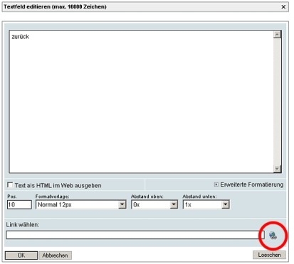  Links mit javascript - CMS add.min ASP.Net  Enterprise Content Management System